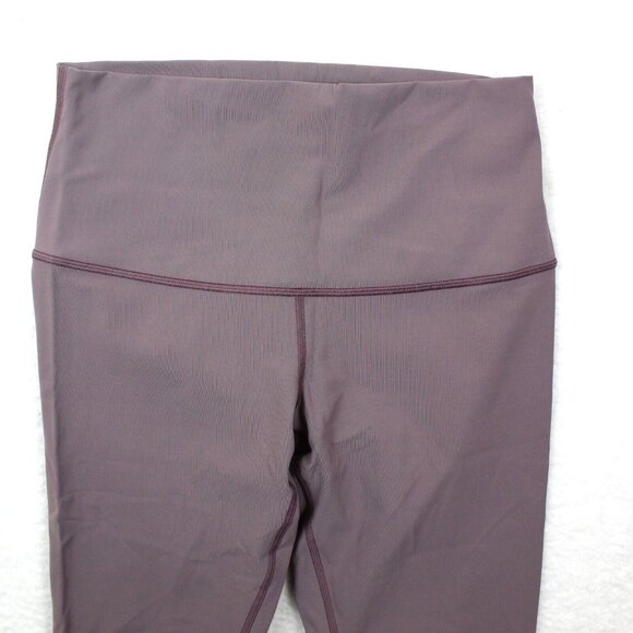 Lululemon Wunder Under Leggings Womens 8 Scallop High Rise Crop Dark Purple - Picture 3 of 6
